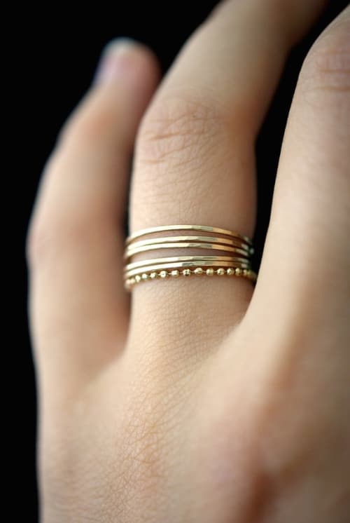 14K Gold Chains Ring