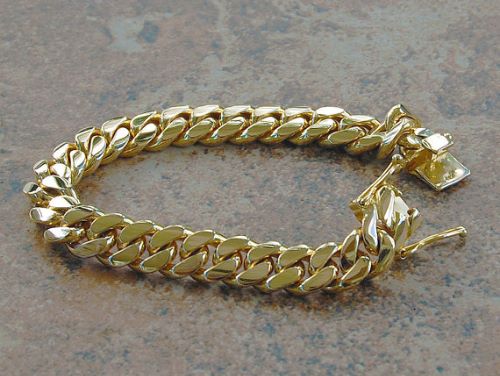 14K Yellow Gold Bracelets For Men