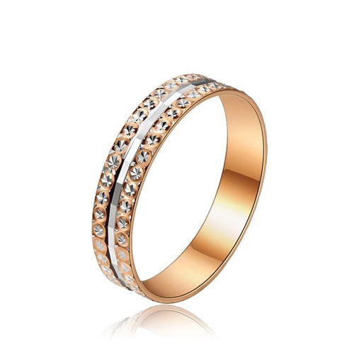 18k Solid Gold Duo Band Ring
