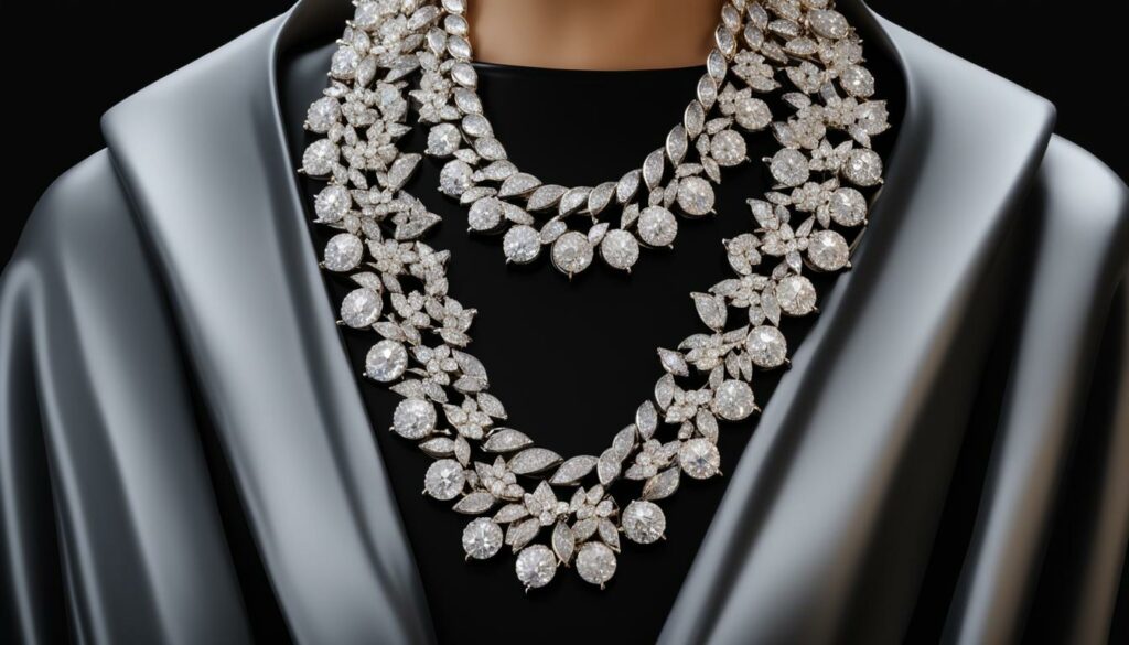 19mm Diamond Clustered Cuban Necklace