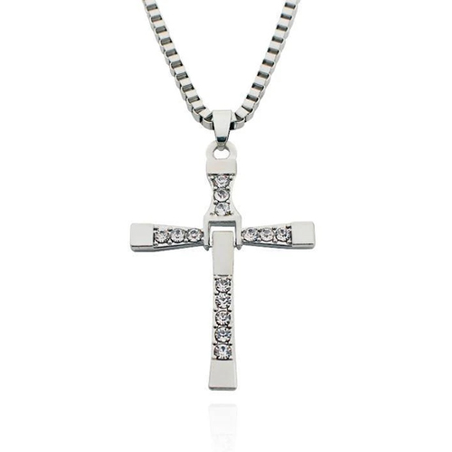 Dominic Toretto Cross Necklace Silver gold