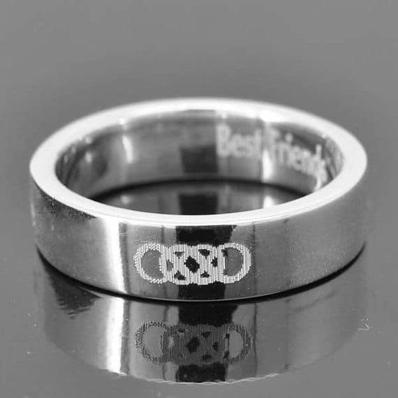 Double Infinity Ring for Men