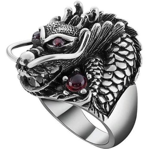 Hydra Splash Dragon Silver Ring