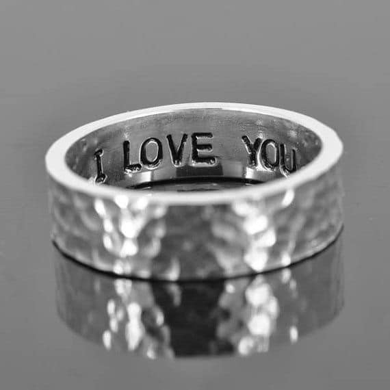 Personalised Promise Ring His and Her