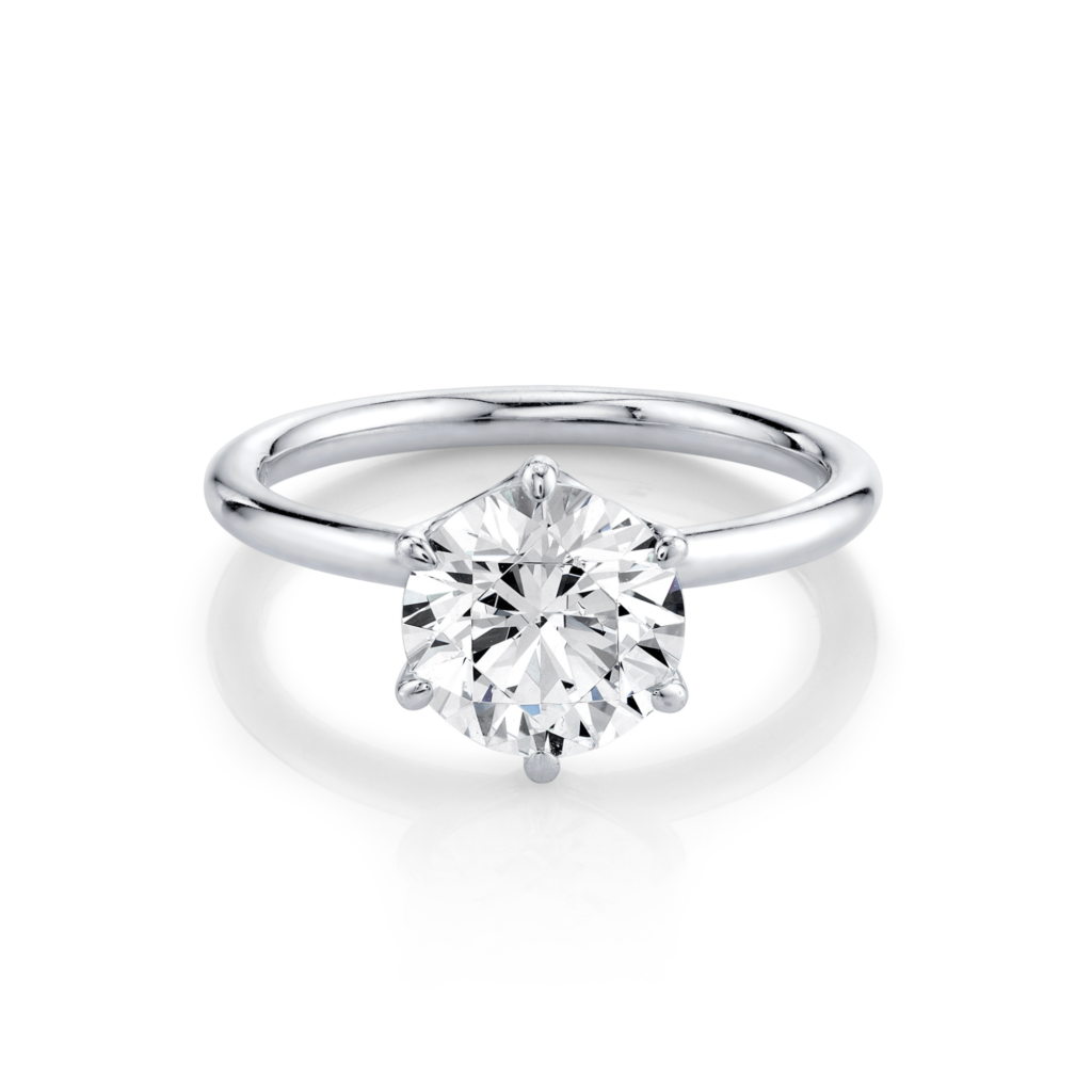 Round Solitaire engagement ring