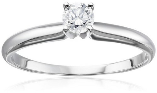 Amazon Collection 14K White Gold Engagement Ring