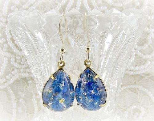 Blue Opal Earings