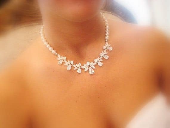 Beautiful Bridal Jewelry Pearl Wedding Necklace Bridal