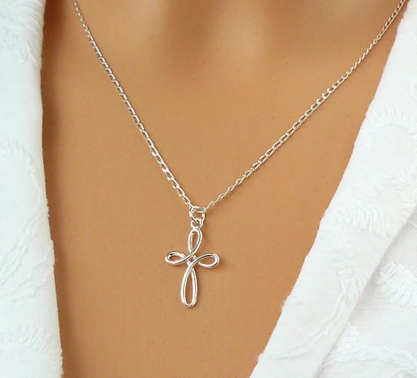 Small Signature Cross Pendant From Hearts On Fire – LeGassick