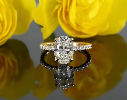 Custom Moissanite Engagement Rings
