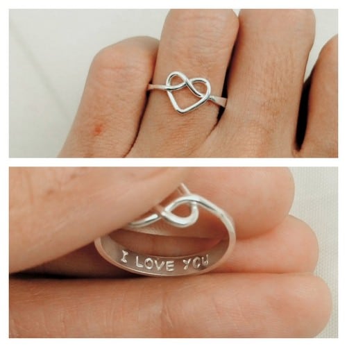 Double Rolling Promise Ring For Him