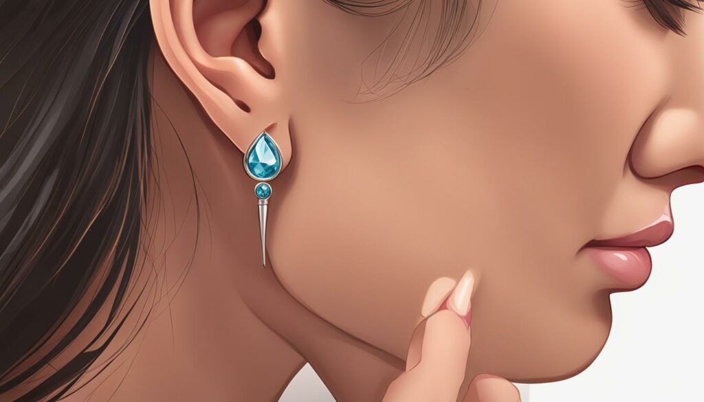 earring back stuck in ear