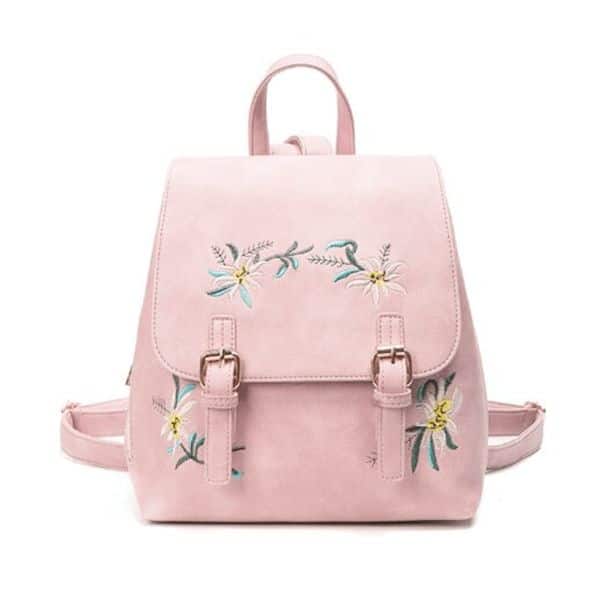 Embroidered Mini Backpack
