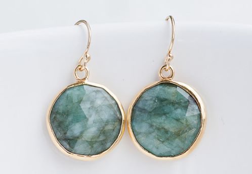 Emerald Earrings Etsy
