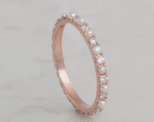 Eternity Pearl Ring