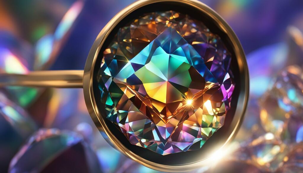 examining gem exteriors with a loupe