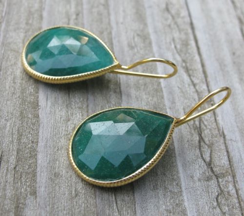 Fake Emerald Earrings