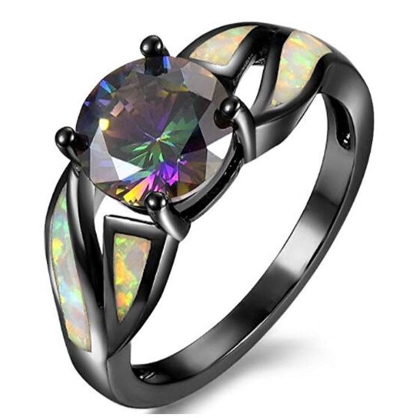 Fire Opal Engagement Rings