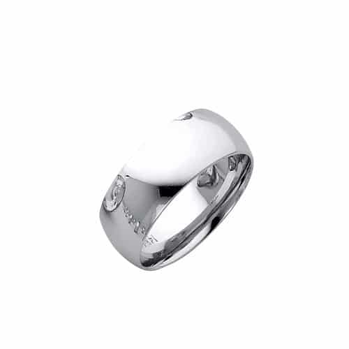 Gm Wedding Collection 14K White Gold 8Mm Wedding Band