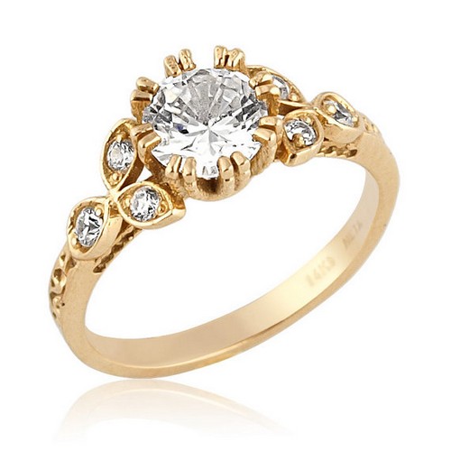 Gold Antique Engagement Ring