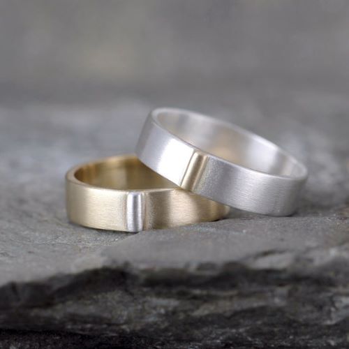 Gold Silver Rings For Couples