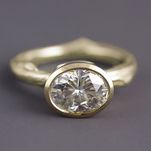 Gold Solitaire Engagement Rings
