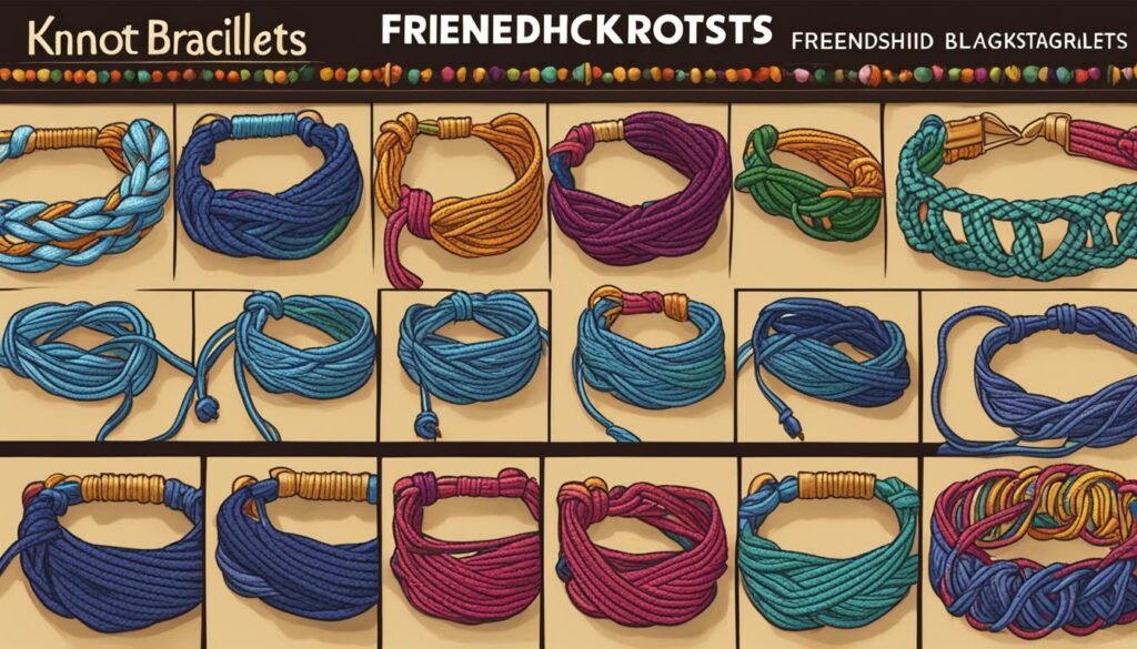 knotting techniques for friendship bracelets