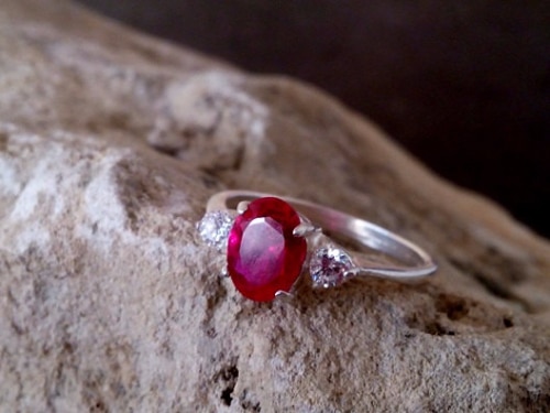 Lab Created Ruby Rings