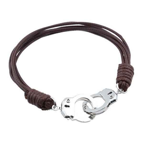 Leather And Silver Womens Bracelet