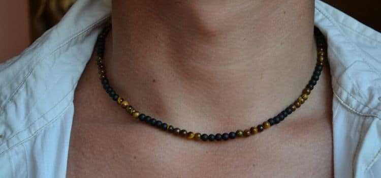 mens beaded necklace