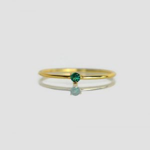 Natural Colombian Emerald Rings
