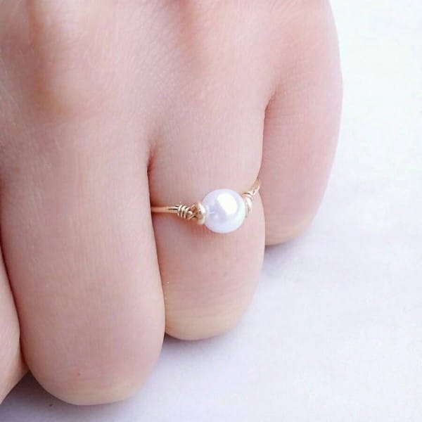 Pearl Ring Gold