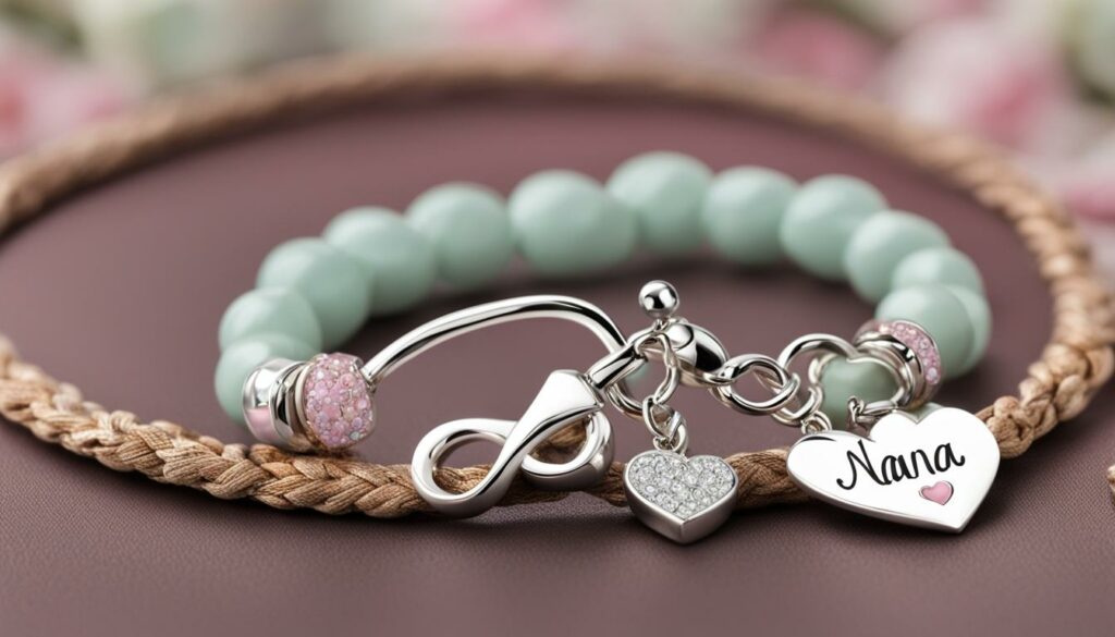 personalized bracelet with grandmother