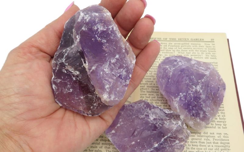Natural Raw Amethysts Stone for Rings
