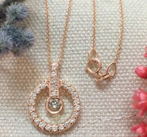 Real Rose Gold Necklaces