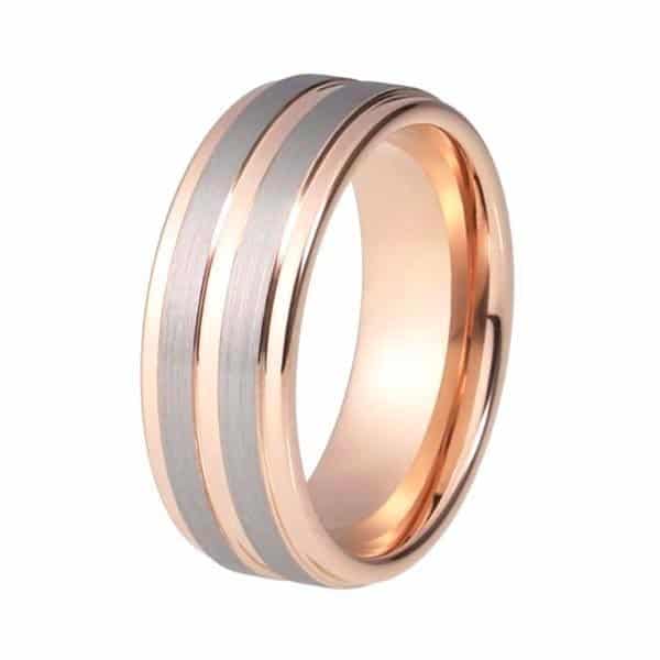 Rose Gold Emerald Cut Engagement Rings
