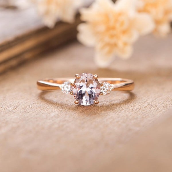 Rose Gold Halo Engagement Rings
