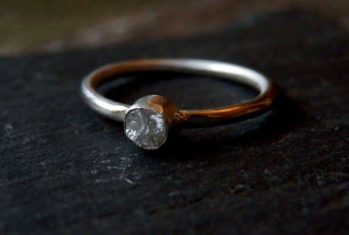 Rough Diamond Wedding Rings