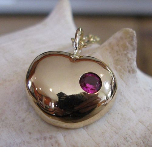 Ruby Heart Necklaces
