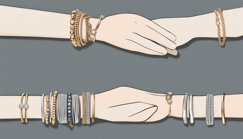 simple bracelet styles, elegant look