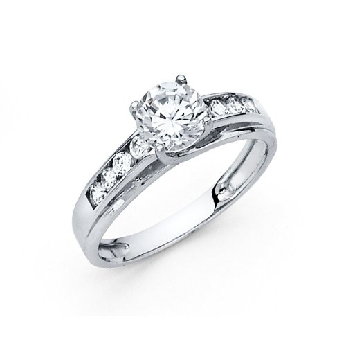The World Jewelry Center .925 Sterling Silver Engagement Ring