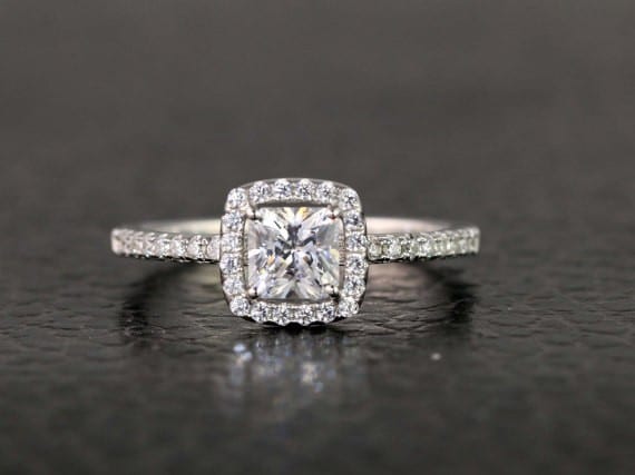 Timeless Princess Cut Engagement Ring 