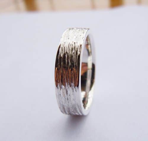 Unique Mens Ring To Perfection Wedding Bands White Gold