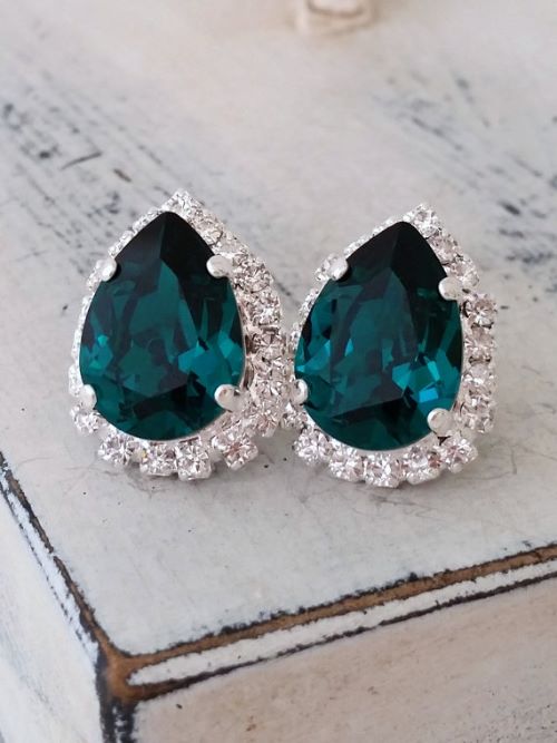 Vintage Emerald Earrings for Her